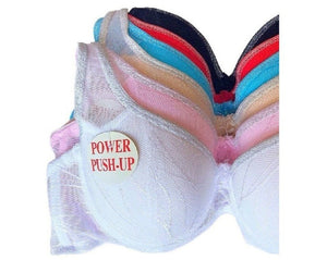 Shimmery Lace Gentle Push Up Bras