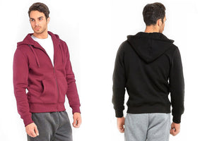 Men's Zipper Drawstring Hoodie Sweater Jacket
