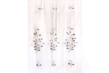 Sheer Curtains with Floral Embroideries (2 Pack)