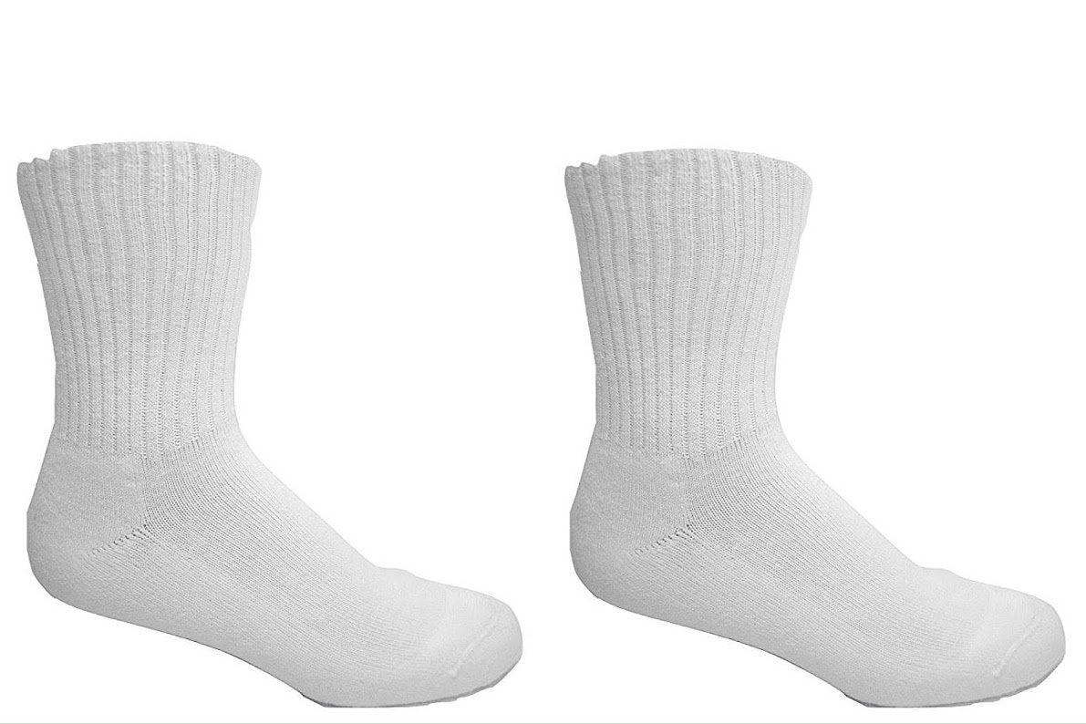 Diabetes Socks - Short White (12 Pairs)
