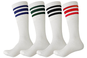 Striped Athletic Crew Socks (12-Pairs)