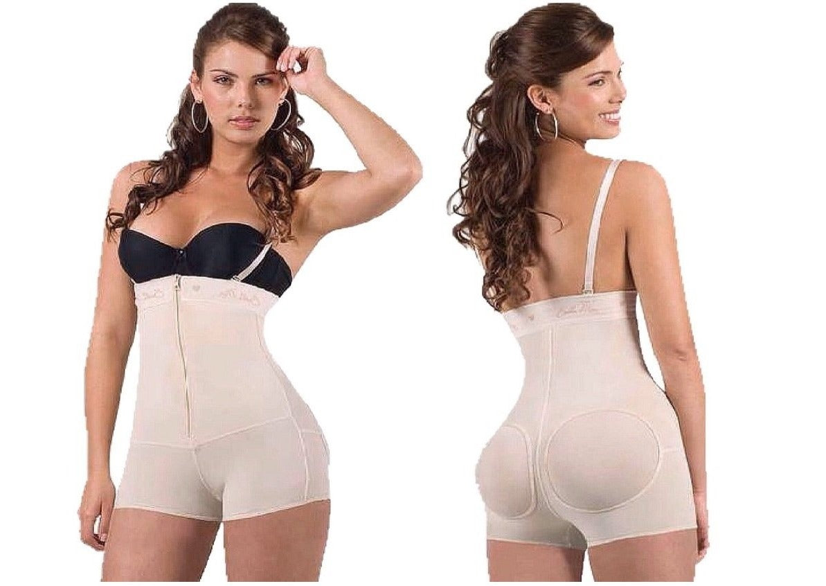 Extra Strong Latex Compression Short Bodysuit
