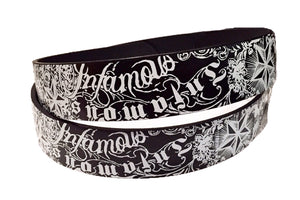 Infamous Leather Belt (Black or White)