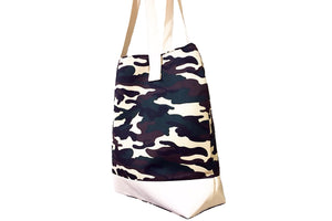 Fabric Casual Swing Tote Bag - Army