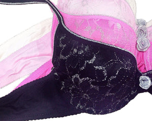 Lightly Padded Shimmery Bras