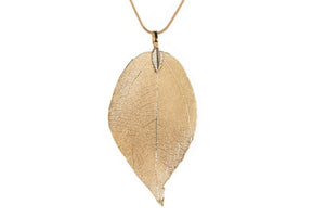 Dangling Leaf Pendant Necklace