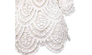 Crochet & Scallop Lace Relaxed Fit Cover-Up Top