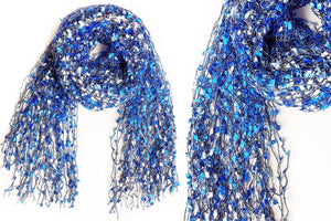 Allover Frilly Mesh Spring Scarf