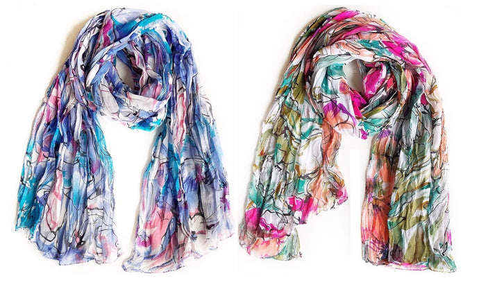 Blooming into Spring Sheer Scarf