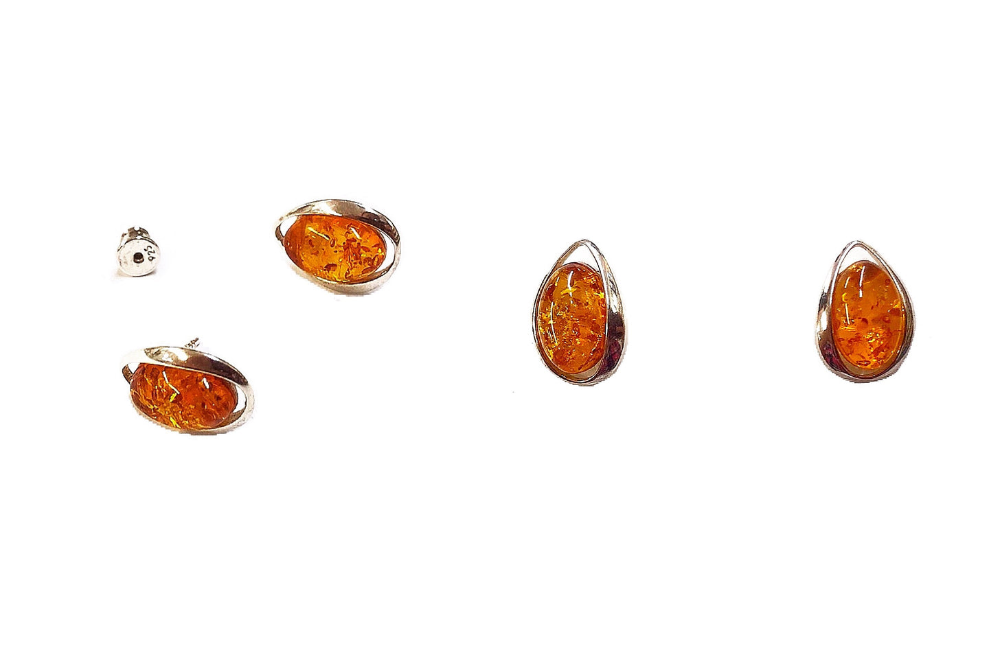 Baltic Amber Gemstone Earrings #2