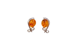 Baltic Amber Gemstone Earrings #1