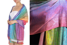 Rainbow Lightweight Pashmina Scarf Wrap