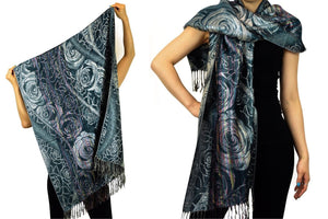 Lightweight Pashmina Silk Scarf Wrap