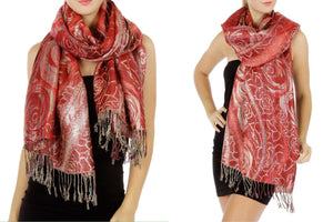 Lightweight Pashmina Silk Scarf Wrap