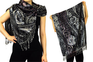 Lightweight Pashmina Silk Scarf Wrap