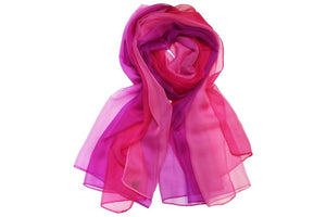 Ombre Sheer Chiffon Sarong Wrap Cover Up Scarf