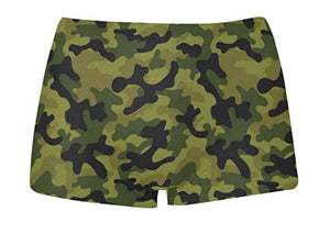 Military Inspired Camouflage Boyshort Panties